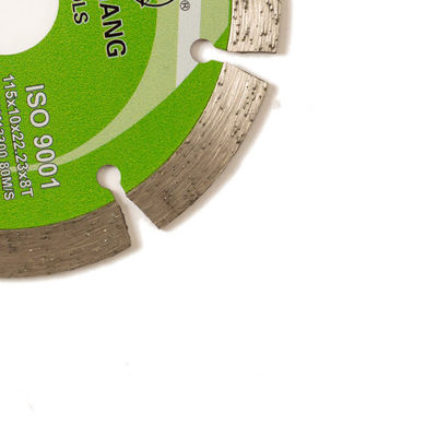 مكبس بارد 4.5 بوصة '115 × 1.2 / 1.8 × 10 × 22.23 × 8T شفرة ماسية مقسمة للأغراض العامة ، حجر ذو عمر طويل