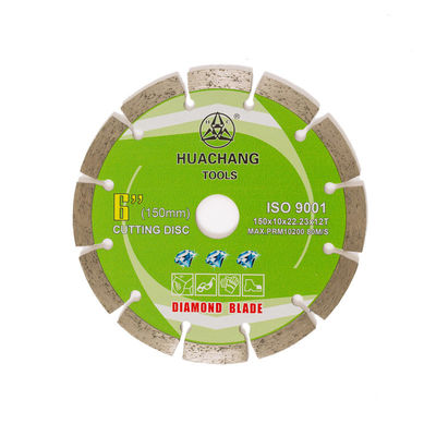 150x22.23mm 6 بوصة شفرة ماسية مجزأة لقطع حجر الطوب الخرساني
