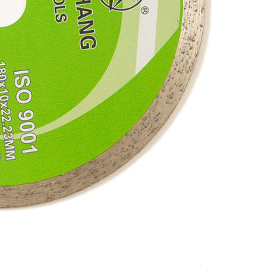 مكبس بارد مقاس 7 بوصة 180 × 1.6 / 2.2 × 10 × 22.23 مم شفرة ماسية ذات حافة مستمرة للسيراميك والرخام مع عمر تقطيع طويل