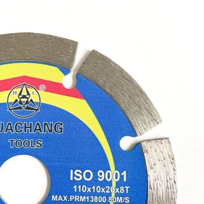مكبس ساخن 110 × 1.2 / 1.8 × 10 × 20 × 8T شفرة المنشار الماسية ذات النصل المقطوع للسيراميك والبلاط والجرانيت والرخام والخرسانة والطوب