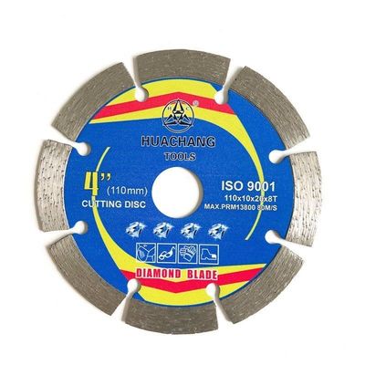 مكبس ساخن 110 × 1.2 / 1.8 × 10 × 20 × 8T شفرة المنشار الماسية ذات النصل المقطوع للسيراميك والبلاط والجرانيت والرخام والخرسانة والطوب