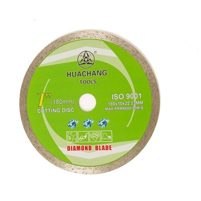 7 &quot;180mm المستمر حافة الماس بليد للسيراميك 22.23mm قطع الماس المستمر بليد