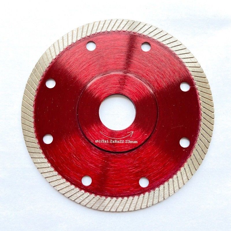 5 بوصة 125x0.8 / 1.2x8x22.23mm شفرة الماس السيراميك للأغراض العامة ، السيراميك ، الطوب